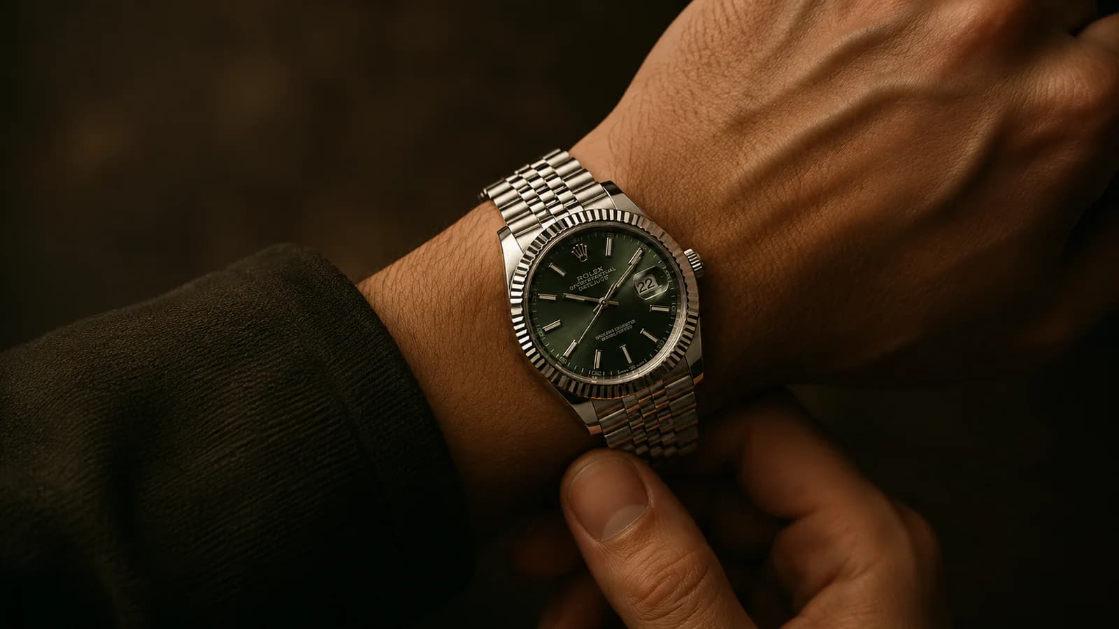 Luxury watch editorial banner